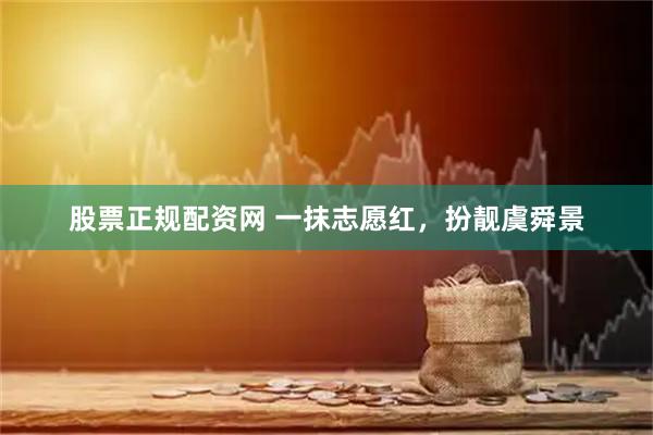 股票正规配资网 一抹志愿红，扮靓虞舜景